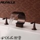 Luxury bathroom design 2 handles oil-rubbed bronze waterfall american faucet