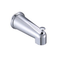 6 inch Long chrome tub spout with diverter faucet spout